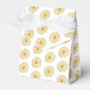 Golden Yellow Daisies Print, Daisy Floral Pattern Geschenkschachtel