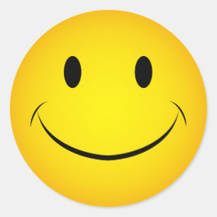 Golden Yellow Face Sticker