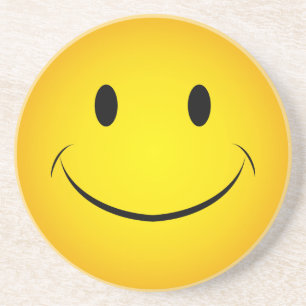 Golden Yellow Face Untersetzer