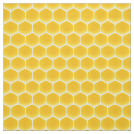 Golden Yellow Honeycomb Medium Print 1" Zellen Stoff