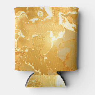 Golden Yellow Marble Ink Pattern Dosenkühler