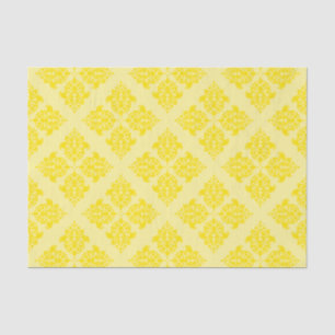 Golden Yellow marokkanischer Damask Seidenpapier