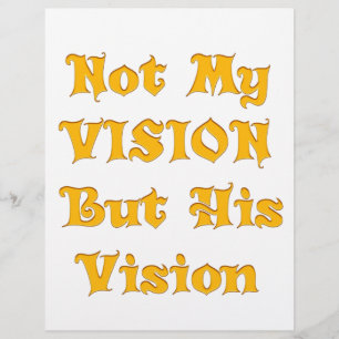 Golden Yellow "Nicht meine Vision sondern seine Vi