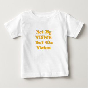 Golden Yellow "Nicht meine Vision sondern seine Vi Baby T-shirt