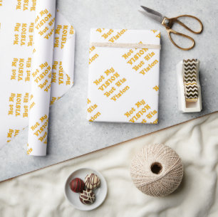 Golden Yellow "Nicht meine Vision sondern seine Vi Geschenkpapier