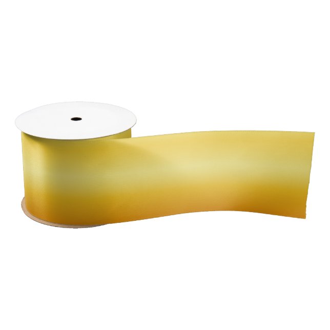 Golden Yellow Ombre Satinband (Spule)