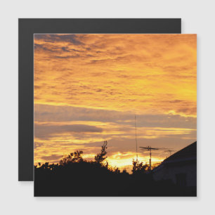 Golden Yellow Phantastisch Sunset, Magnetkarte