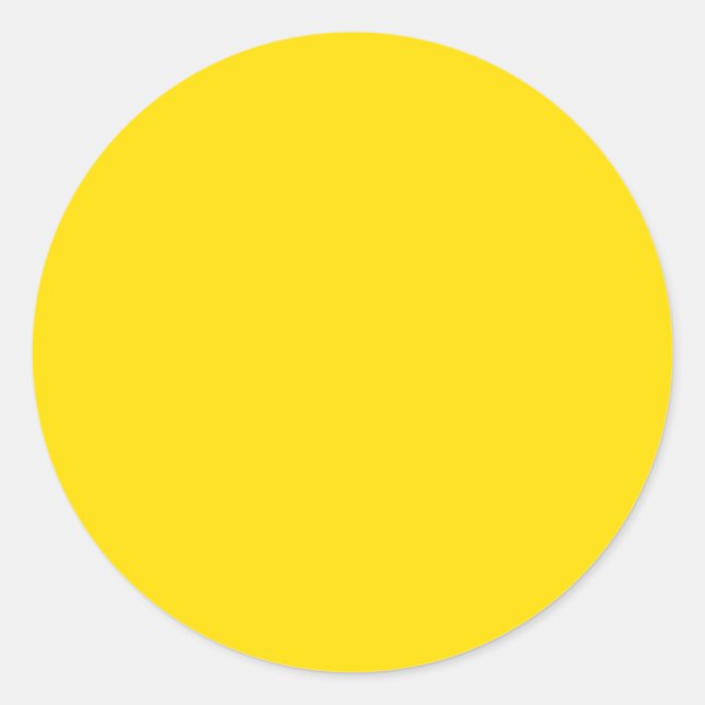 Golden Yellow Runder Aufkleber (Vorderseite)