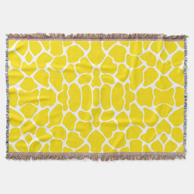 Golden Yellow Safari Giraffe Decke (Vorderseite)