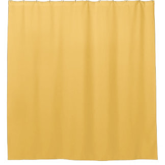 Golden Yellow Solid Color - Trending Color 2025 Duschvorhang