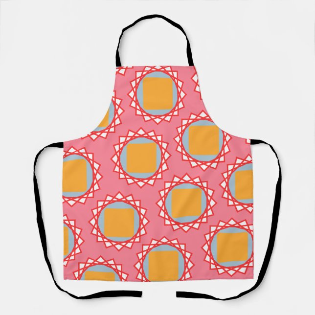 Golden Yellow Square All-over Print Schürze (Vorderseite)
