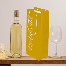 Golden Yellow Stylisierte SkriptWedding Bridesmaid