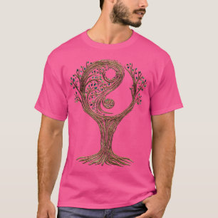 Golden Yin Yang Tree 1 T-Shirt