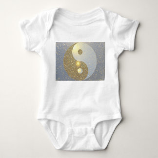 Golden Ying Yang Baby Strampler