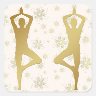 Golden Yoga Medical Sticker