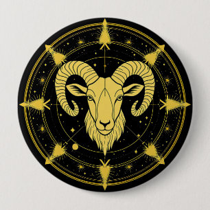 Golden Zodiac Symbol der Sterne Button