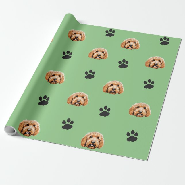 Goldendoodle 3 Wrapping Paper Geschenkpapier (Ungerollt)