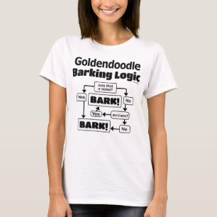 Goldendoodle Abstreifenlogik T-Shirt