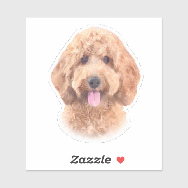 Goldendoodle Aufkleber (Blatt)