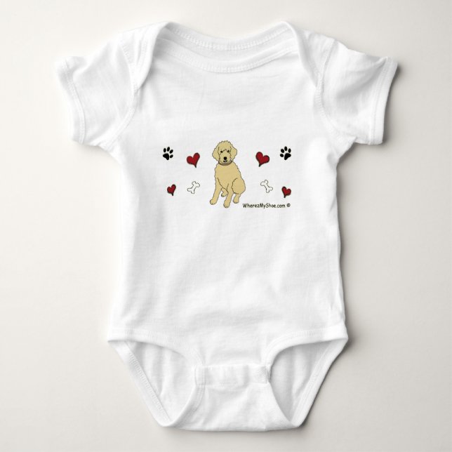 goldendoodle baby strampler (Vorderseite)