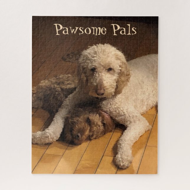 Goldendoodle Best Friends - Adorable Dog Duo Puzzle (Vertikal)