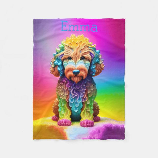 Goldendoodle Blanket für Kinder Fleecedecke (Vorderseite)