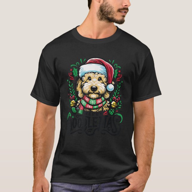 Goldendoodle Christmas Cute Doodle Dog  for Men Wo T-Shirt (Vorderseite)