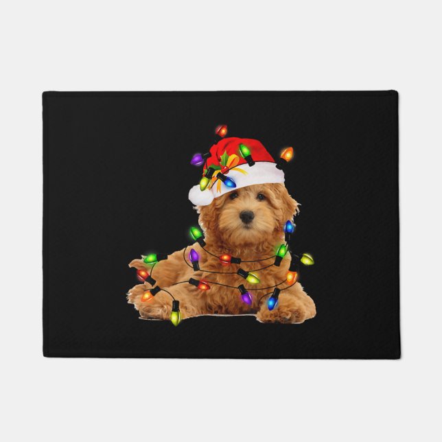 Goldendoodle Christmas Fußmatte (Vorderseite)