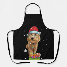 Goldendoodle Christmas Santa Funny Dog Lover Gift Schürze