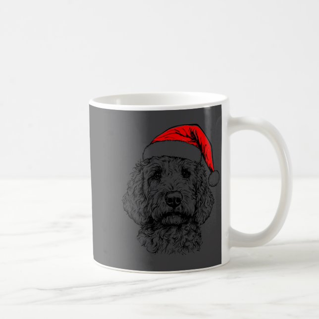 Goldendoodle Christmas Santa Hat Xmas Pajama Golde Kaffeetasse (Rechts)