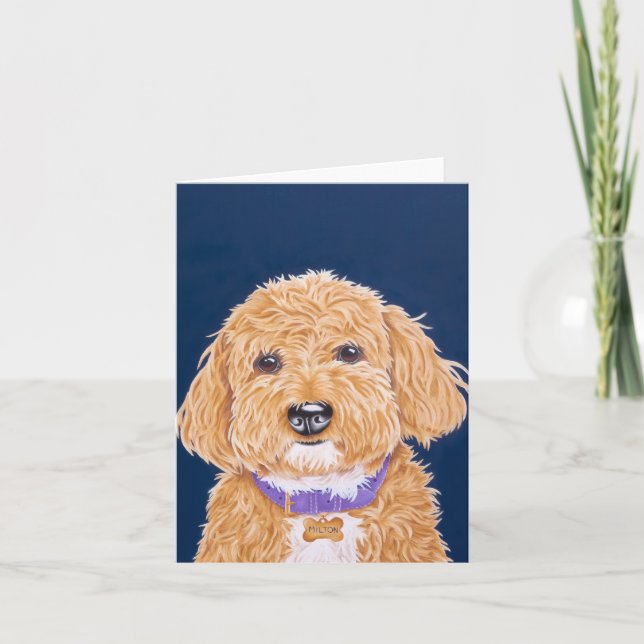 Goldendoodle Dankeskarte (Vorderseite)