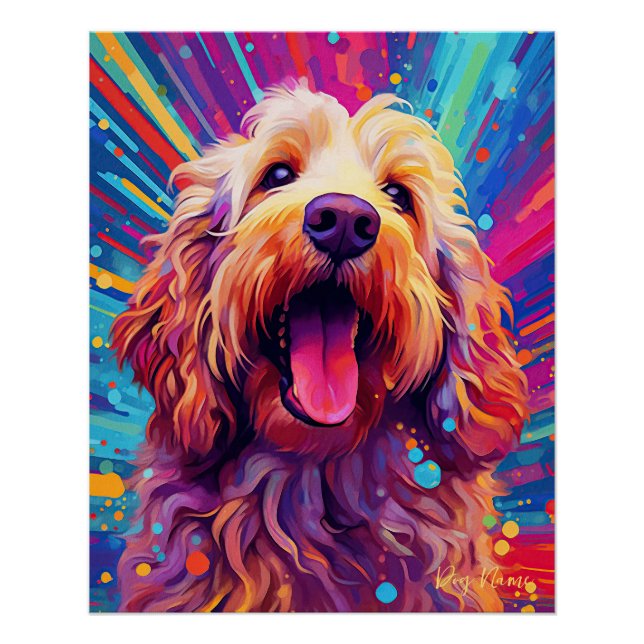 Goldendoodle Dog 001 - Zetton Ziana Poster (Vorderseite)