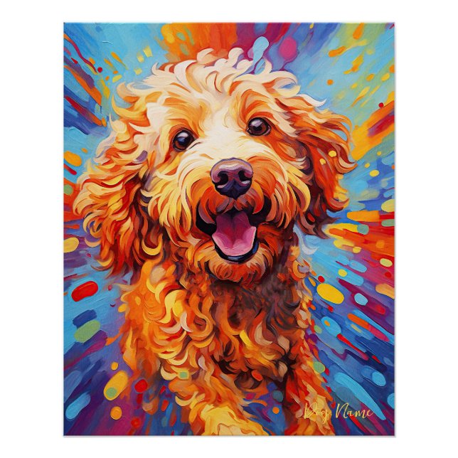 Goldendoodle Dog 005 - Zetton Ziana Poster (Vorderseite)