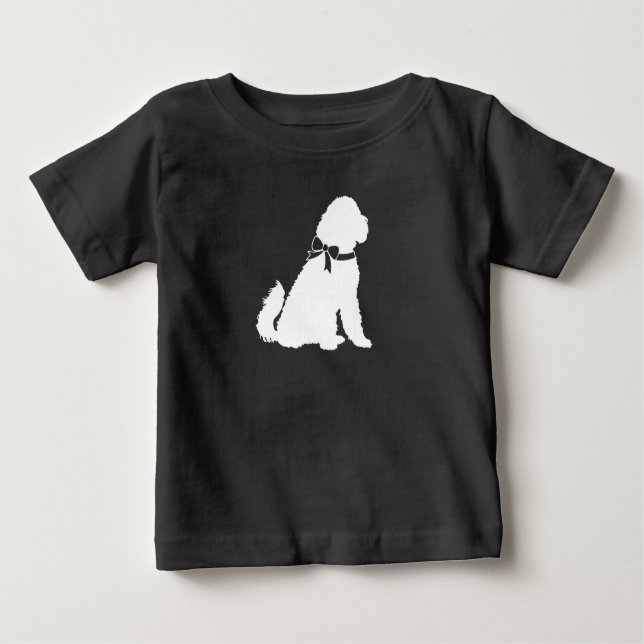 Goldendoodle Dog Baby Dusche Geschlechtslos Baby T-shirt (Vorderseite)