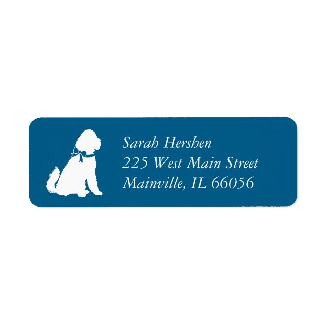 Goldendoodle Dog Baby Shower Boy Blue (Vorne)