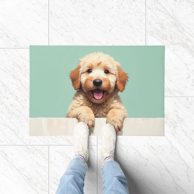 Goldendoodle Dog Doormat Art Fußmatte (Indoor)