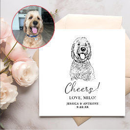 Goldendoodle Dog Personalisiert Cheers Napkins Serviette