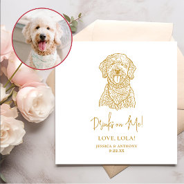 Goldendoodle Dog Personalisierte Getränke Serviette
