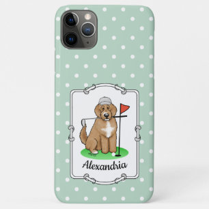 Goldendoodle Dog Playing Golf (Red whmk2) Niedlich Case-Mate iPhone Hülle