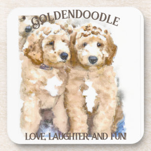 Goldendoodle Dog Spaß Getränkeuntersetzer