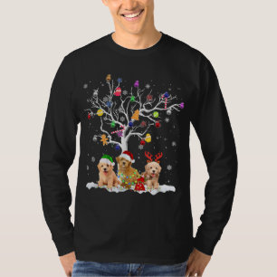 Goldendoodle Dog Tree Weihnachten Weihnachten Weih T-Shirt