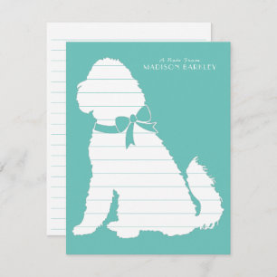 Goldendoodle Dog Welpenlabradoodle Dankeskarte