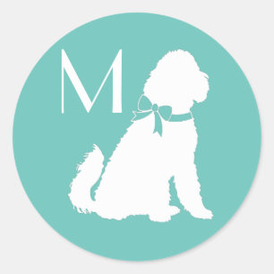 Goldendoodle Dog Welpenlabradoodle Runder Aufkleber