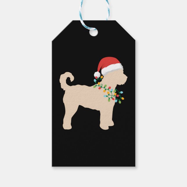 Goldendoodle Doodle Lights Necklace Puppy Geschenkanhänger (Vorderseite)