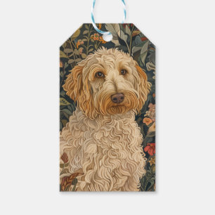 Goldendoodle-Garten-Tapete Geburtstagsfeier Geschenkanhänger
