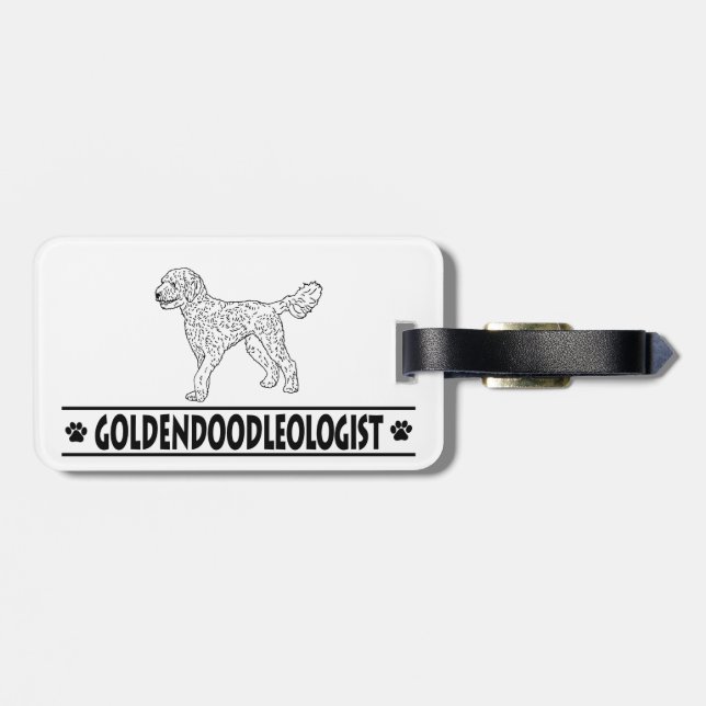 Goldendoodle Gepäckanhänger (Rückseite horizontal)