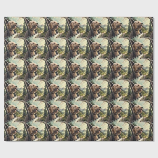 Goldendoodle-Geschenkpapier Geschenkpapier (Flach)