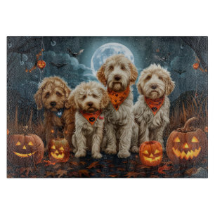 Goldendoodle Halloween Spooky Schneidebrett