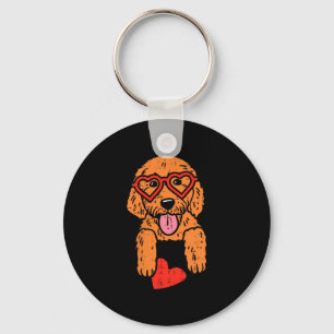 Goldendoodle Herz Tasche Süß Valentinstag Hund  Schlüsselanhänger