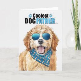 Goldendoodle Hund Coolster Vater je Vatertag Feiertagskarte